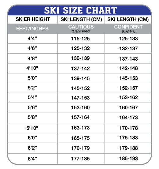 Ski Sizing Chart